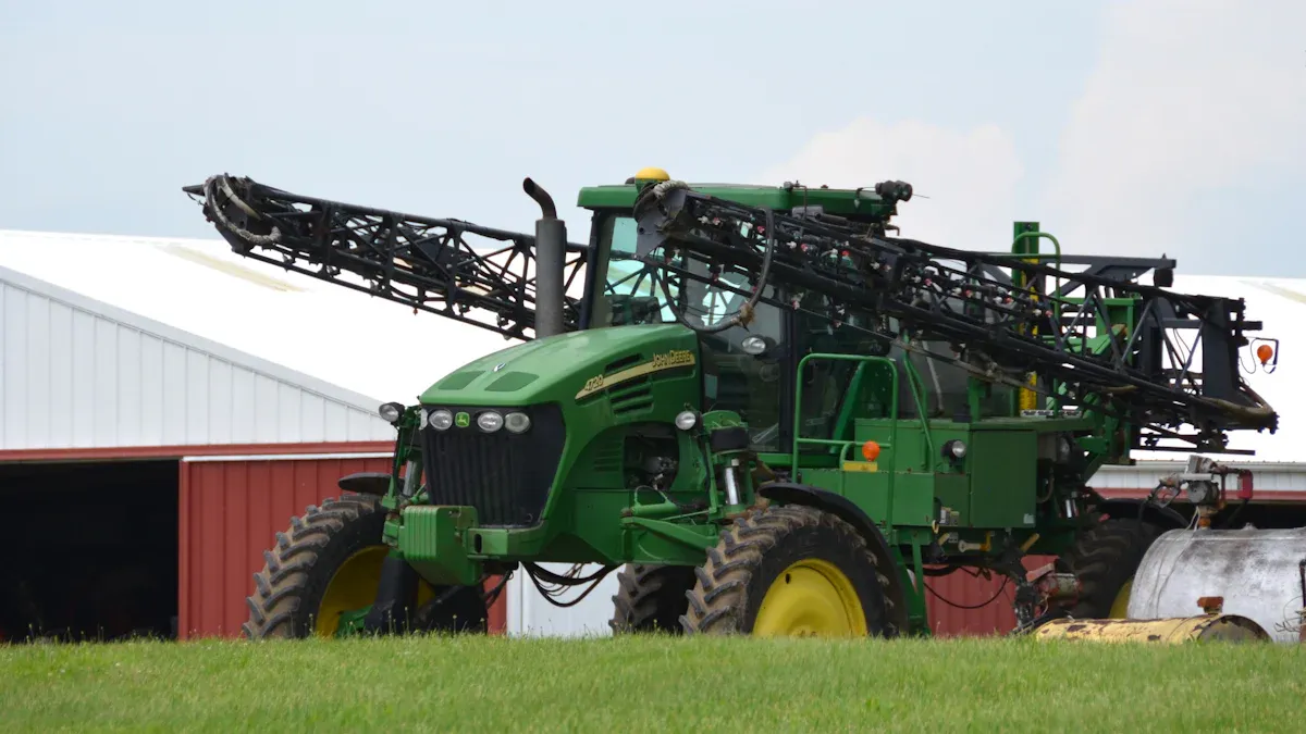 Composants du tracteur du pulv&eacute;risateur de ma&iuml;s