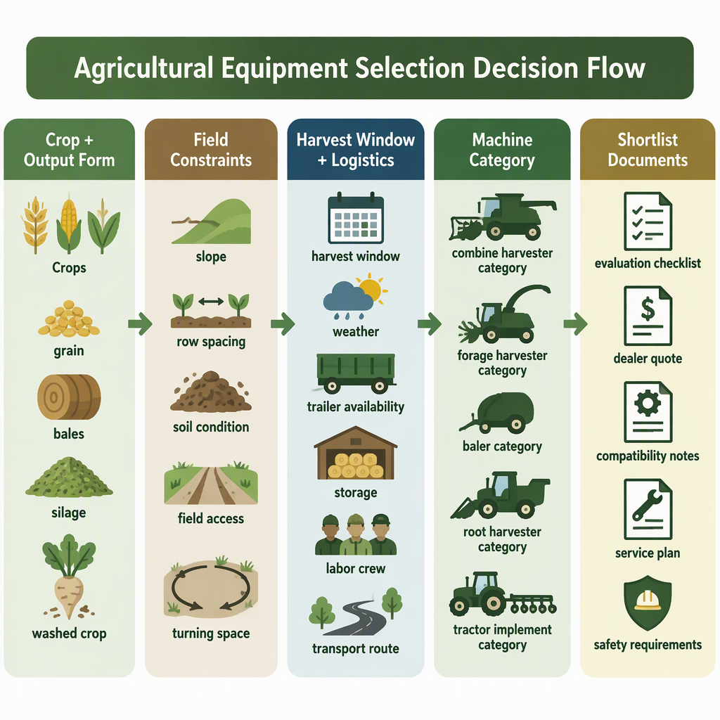 Flux de d&eacute;cision depuis la production agricole jusqu